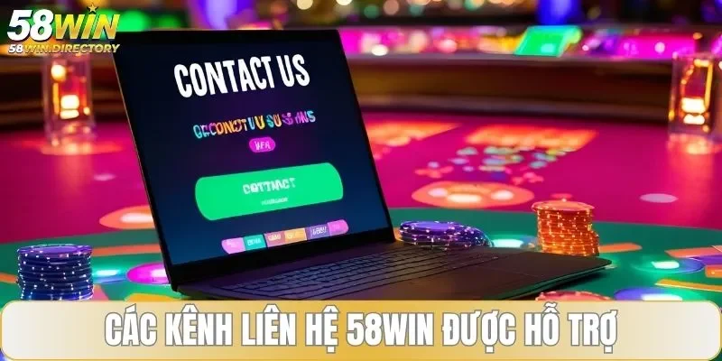 Các kênh liên hệ 58WIN được hỗ trợ