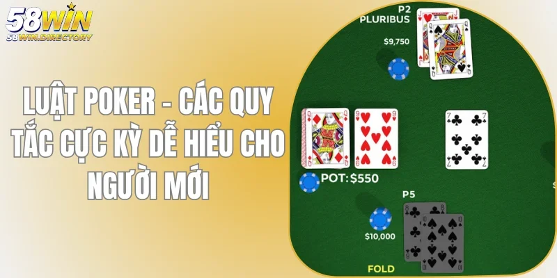 Luật Poker 58WIN - Các Quy Tắc Cực Dễ Hiểu Cho Người Mới